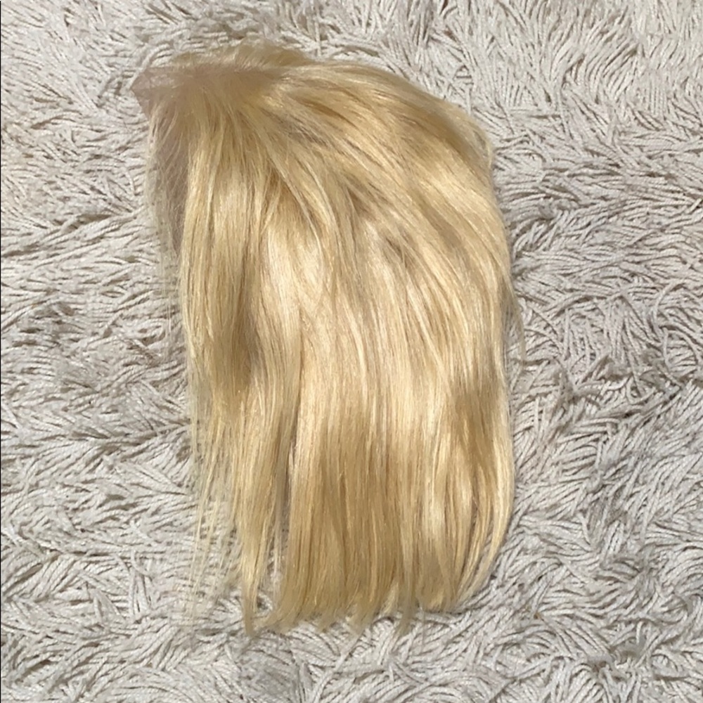 Lace front human hair wig